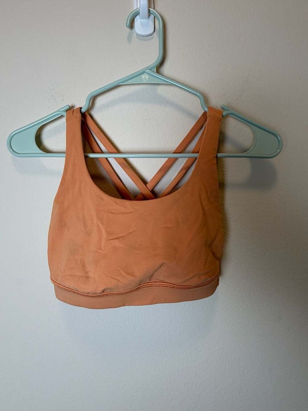 Lululemon Free To Be Bra Size 4 Orange Strappy Sports Bra